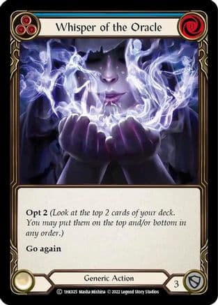Whisper of the Oracle (Blue) — Historic Pack 1 Blitz Deck: Kano