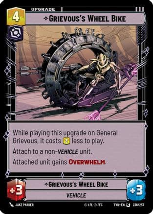 Grievous's Wheel Bike — Twilight of the Republic Star Wars: Unlimited card by Jake Parker