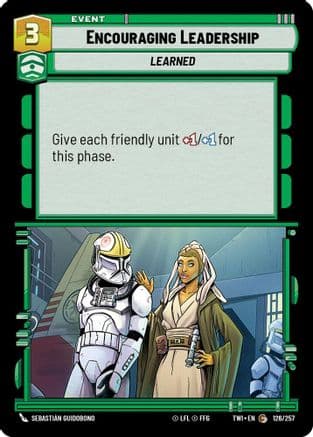 Encouraging Leadership — Twilight of the Republic Star Wars: Unlimited card by Sebastián Guidobono