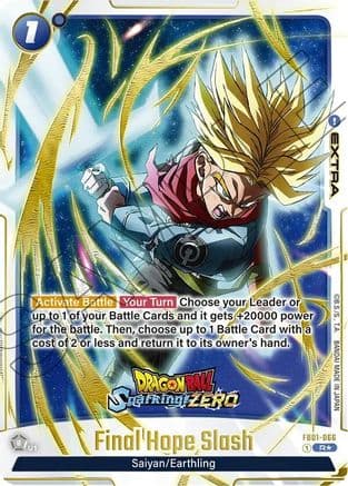 Final Hope Slash (Dragon Ball Sparking! ZERO) — Fusion World Promotion Cards and Packs
