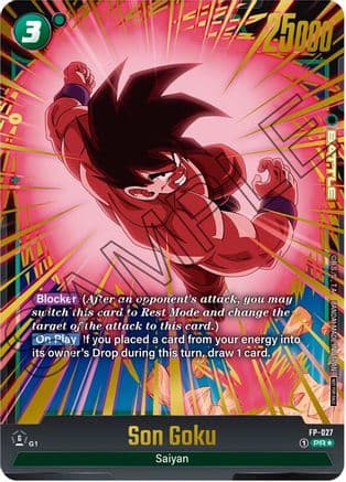 Son Goku - FP-027 (Gold) — Fusion World Promotion Cards and Packs