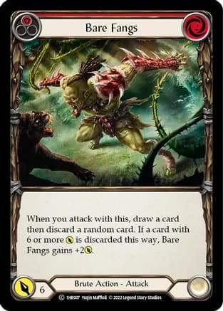 Bare Fangs (Red) — Historic Pack 1 Blitz Deck: Rhinar