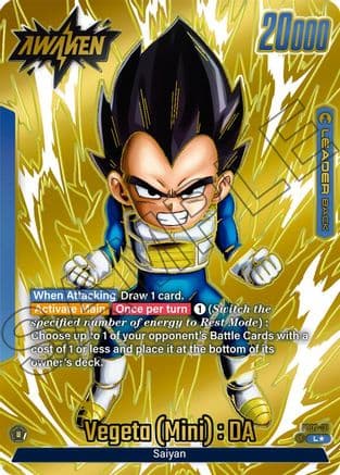 Vegeta (Mini) : DA (Gold) — Tournament and Championship Promos