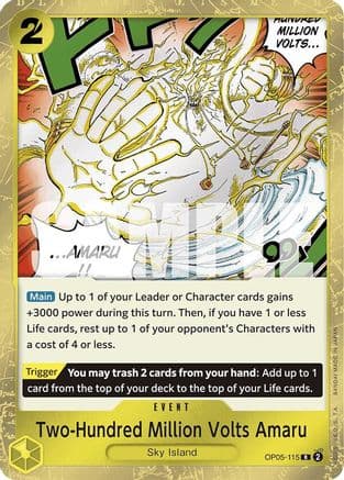 Two-Hundred Million Volts Amaru (Jolly Roger Foil) — Premium Booster -The Best-