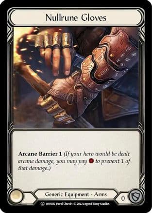 Nullrune Gloves — Historic Pack 1 Blitz Deck: Viserai Flesh and Blood card by Pavel Chuvin