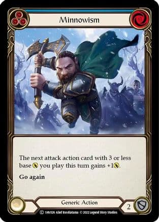 Minnowism (Blue) — Historic Pack 1 Blitz Deck: Viserai Flesh and Blood card by Alief Rusdiatama