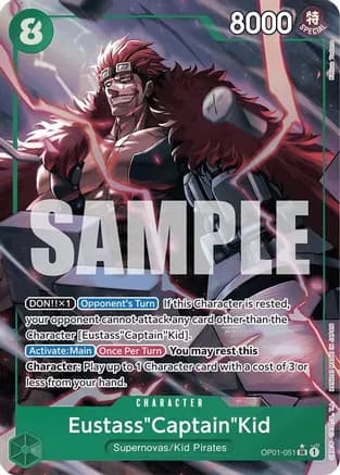 Eustass"Captain"Kid (OP01-051) (Alternate Art) — Premium Booster -The Best-