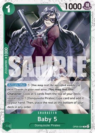 Baby 5 (OP05-034) (Jolly Roger Foil) — Premium Booster -The Best-