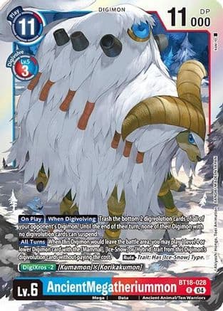 AncientMegatheriummon — Release Special Booster 2.0 Digimon Card Game card by Akiyoshi Hongō, Toei Animation