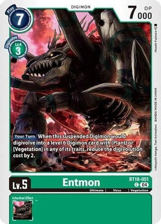 Entmon — Release Special Booster 2.0 Digimon Card Game card by Hitoshi Fujiwara