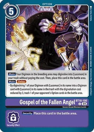 Gospel of the Fallen Angel — Release Special Booster 2.0