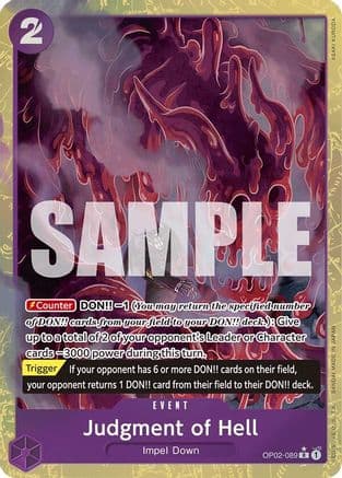 Judgment of Hell (Alternate Art) — Premium Booster -The Best-