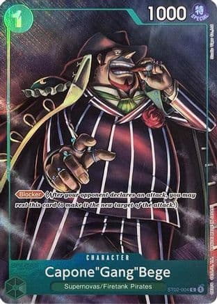 Capone"Gang"Bege (Premium Card Collection -Best Selection Vol. 2-) — One Piece Promotion Cards