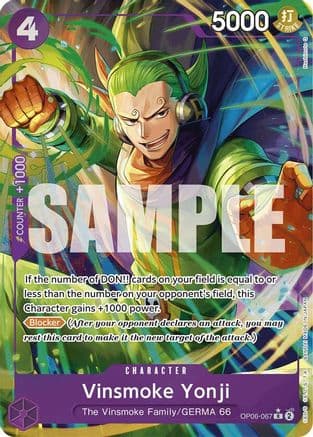 Vinsmoke Yonji (OP06-067) (Alternate Art) — Premium Booster -The Best-