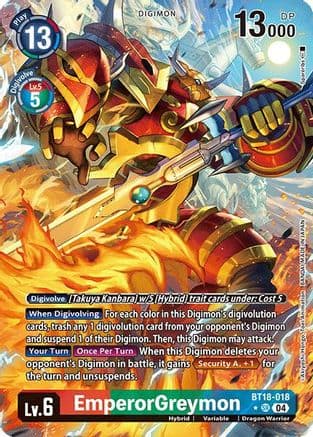 EmperorGreymon (Alternate Art) — Release Special Booster 2.0