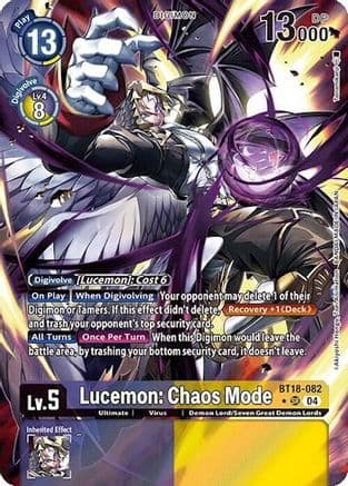 Lucemon: Chaos Mode (Alternate Art) — Release Special Booster 2.0