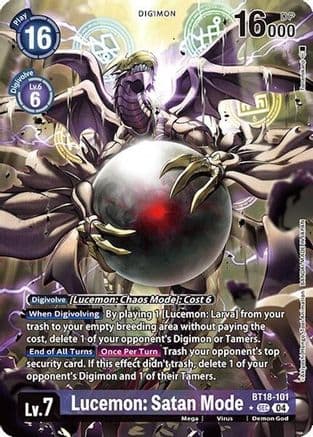 Lucemon: Satan Mode (Alternate Art) — Release Special Booster 2.0