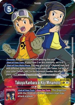 Takuya Kanbara & Koji Minamoto (Release Special Booster 2.0: Box Promotion Pack) — Release Special Booster 2.0
