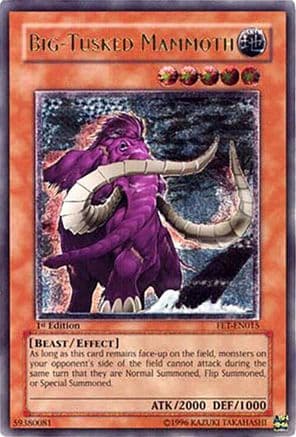 Big-Tusked Mammoth (UTR) — Flaming Eternity Yu-Gi-Oh! card by KAZUKI TAKAHASHI