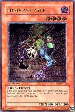 Shadowslayer (UTR) — Flaming Eternity Yu-Gi-Oh! card by KAZUKI TAKAHASHI