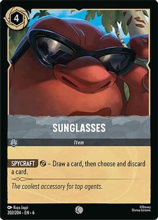 Sunglasses — Azurite Sea Disney Lorcana card by Kuya Jaypi