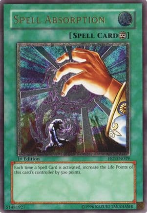 Spell Absorption (UTR) — Flaming Eternity Yu-Gi-Oh! card by KAZUKI TAKAHASHI