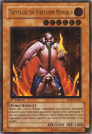 Thestalos the Firestorm Monarch (UTR) — Yu-Gi-Oh! card