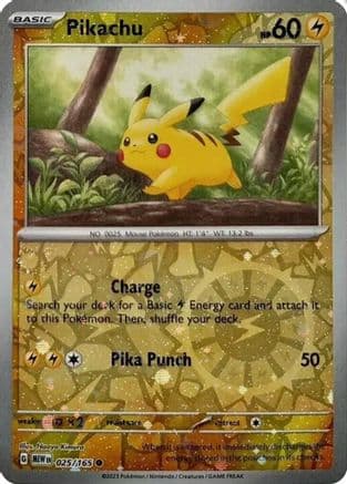 Pikachu - 025/165 (Reverse Cosmos Holo) (Costco Exclusive) — Miscellaneous Cards & Products Pokémon TCG card by Unknown