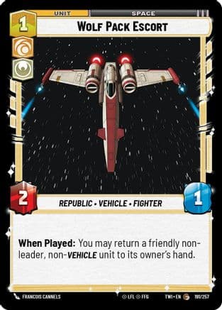 Wolf Pack Escort — Twilight of the Republic Star Wars: Unlimited card by Francois Cannels