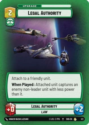 Legal Authority — Organized Play Promos Star Wars: Unlimited card by Ignacio Bazán Lazcano