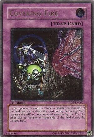 Covering Fire (UTR) — Rise of Destiny Yu-Gi-Oh! card by KAZUKI TAKAHASHI
