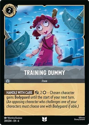 Training Dummy — Azurite Sea Disney Lorcana card by Valentina Graziuso