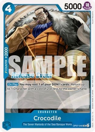 Crocodile (ST15 - ST20 Release Event Winner Pack) — One Piece Promotion Cards