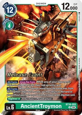 AncientTroymon — Release Special Booster 2.0 Celebration Event Cards Digimon Card Game card by KISUKE