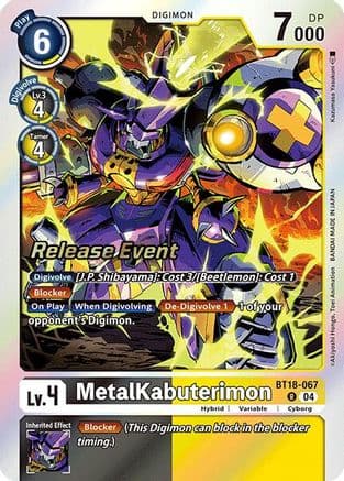 MetalKabuterimon — Release Special Booster 2.0 Celebration Event Cards