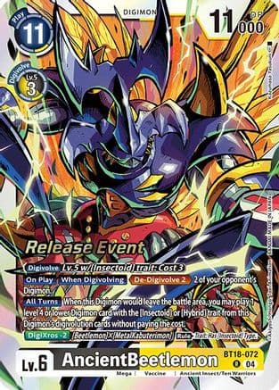 AncientBeetlemon — Release Special Booster 2.0 Celebration Event Cards Digimon Card Game card by Katsumasa Tsutsui