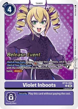 Violet Inboots - BT18-093 — Release Special Booster 2.0 Celebration Event Cards