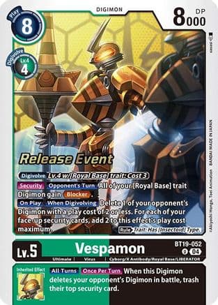 Vespamon — Release Special Booster 2.0 Celebration Event Cards