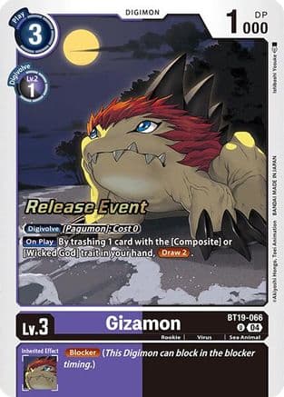Gizamon — Release Special Booster 2.0 Celebration Event Cards Digimon Card Game card by Ishibashi Yosuke