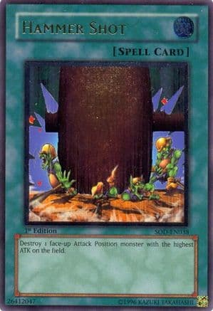 Hammer Shot (UTR) — Soul of the Duelist Yu-Gi-Oh! card by KAZUKI TAKAHASHI