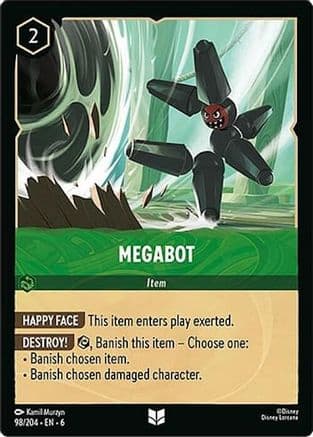 Megabot — Azurite Sea Disney Lorcana card by Kamil Murzyn