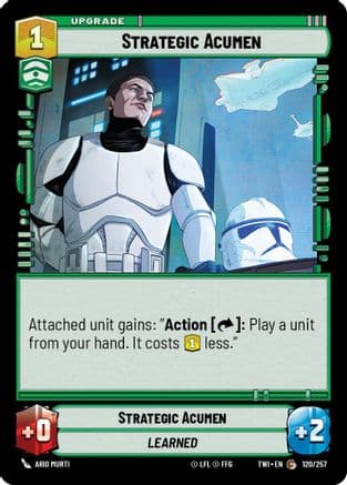 Strategic Acumen — Twilight of the Republic Star Wars: Unlimited card by Ario Murti