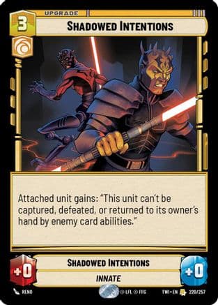 Shadowed Intentions — Twilight of the Republic Star Wars: Unlimited card by Reno