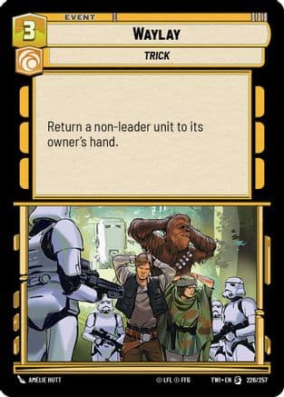 Waylay — Twilight of the Republic Star Wars: Unlimited card by Amelie Hutt