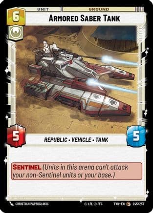 Armored Saber Tank — Twilight of the Republic