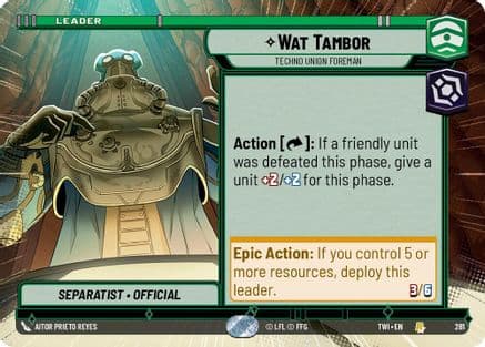 Wat Tambor - Techno Union Foreman (Hyperspace) — Twilight of the Republic