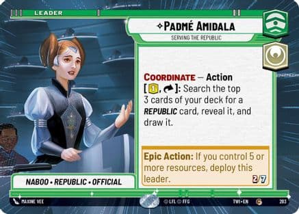 Padmé Amidala - Serving the Republic (Hyperspace) — Twilight of the Republic