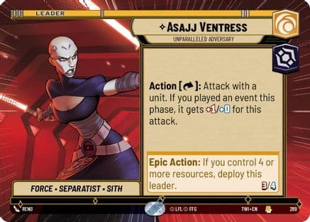 Asajj Ventress - Unparalleled Adversary (Hyperspace) — Twilight of the Republic