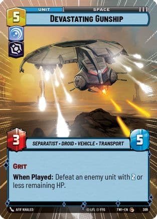 Devastating Gunship (Hyperspace) — Twilight of the Republic