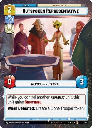 Outspoken Representative (Hyperspace) — Twilight of the Republic